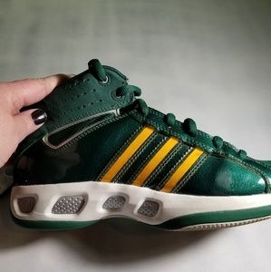 Green Adidas Pro Model Sneakers